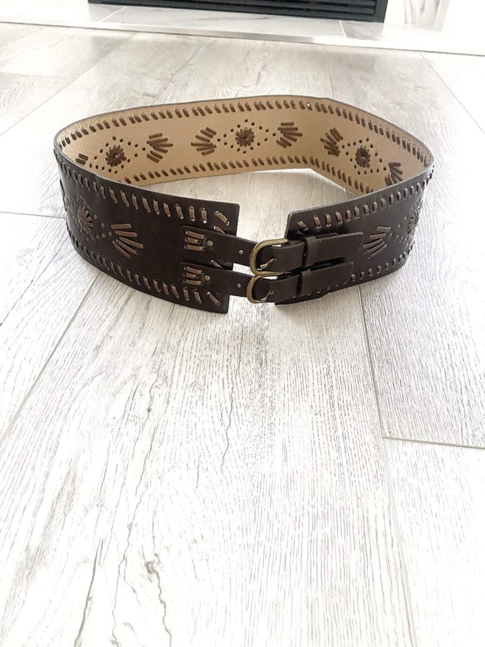 Silver Jeans | Dark Brown Leather Belt